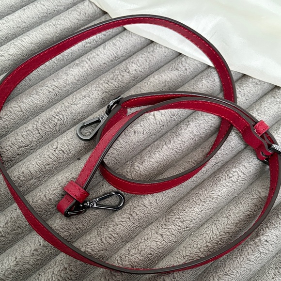 Michael Kors Red Studded Tote and Pouch Set - Picture 14 of 14